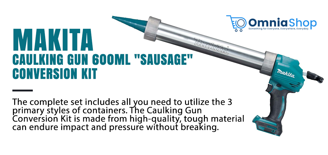 Makita Caulking Gun Conversion 600ml Kit Pneumatic Sausage Cartridge