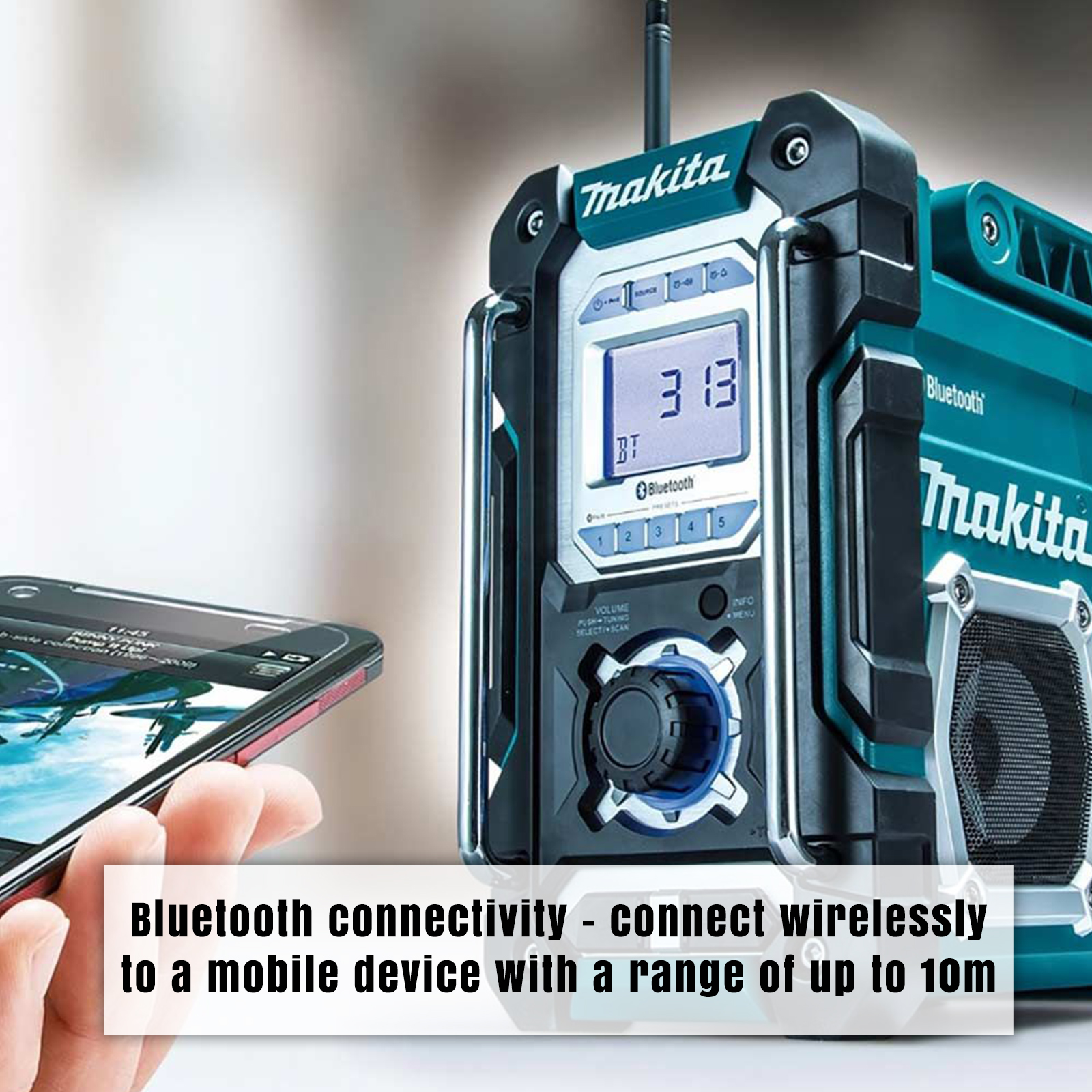 Makita Drm108 Charger Usb Cordless Job Work Site Iphone Radio Bluetooth Speaker Ebay