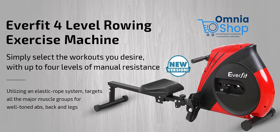 everfit 4 level rowing exercise machine
